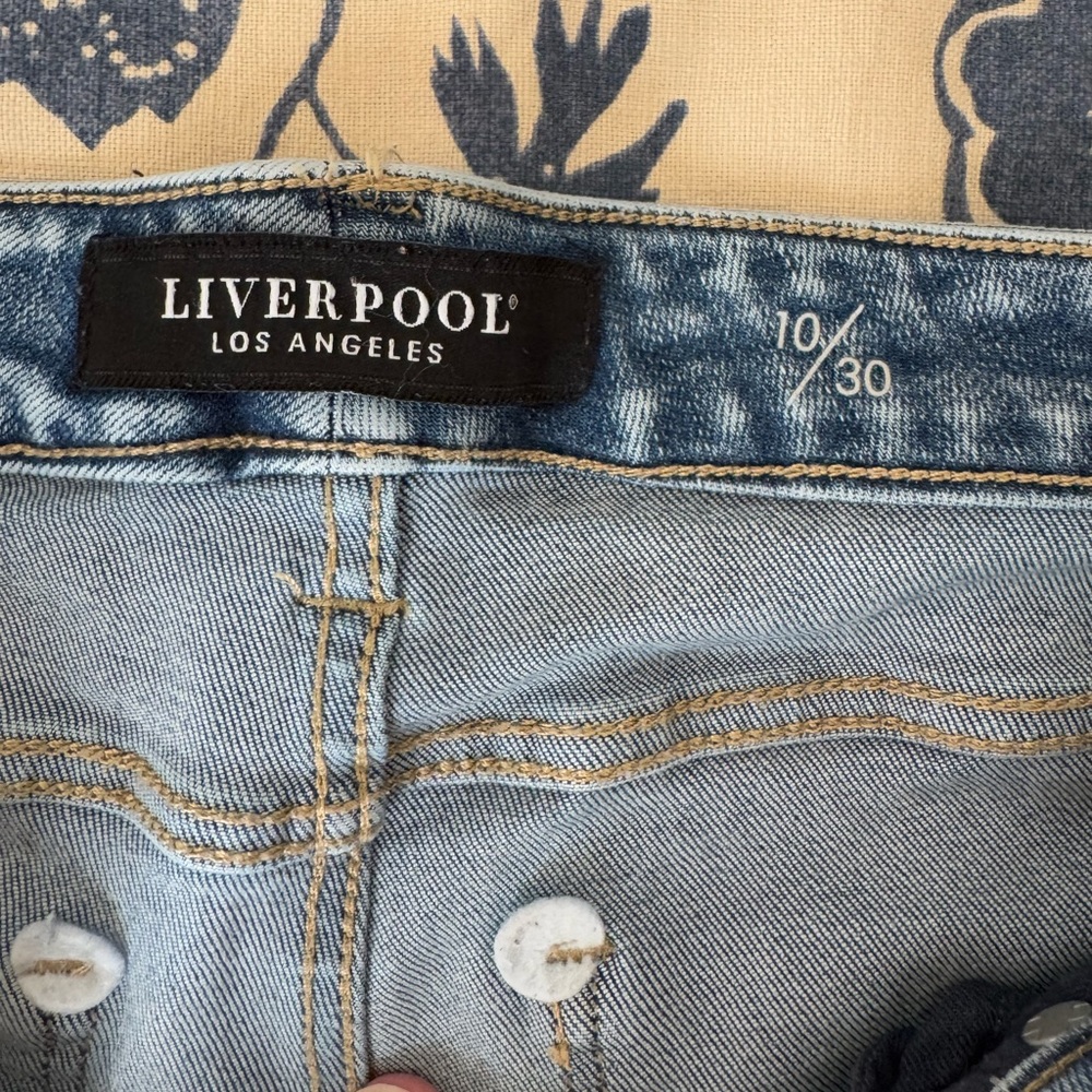 Women's Liverpool Skinny Crop Blue Jeans - Size 30(10) - Picture 10 of 14